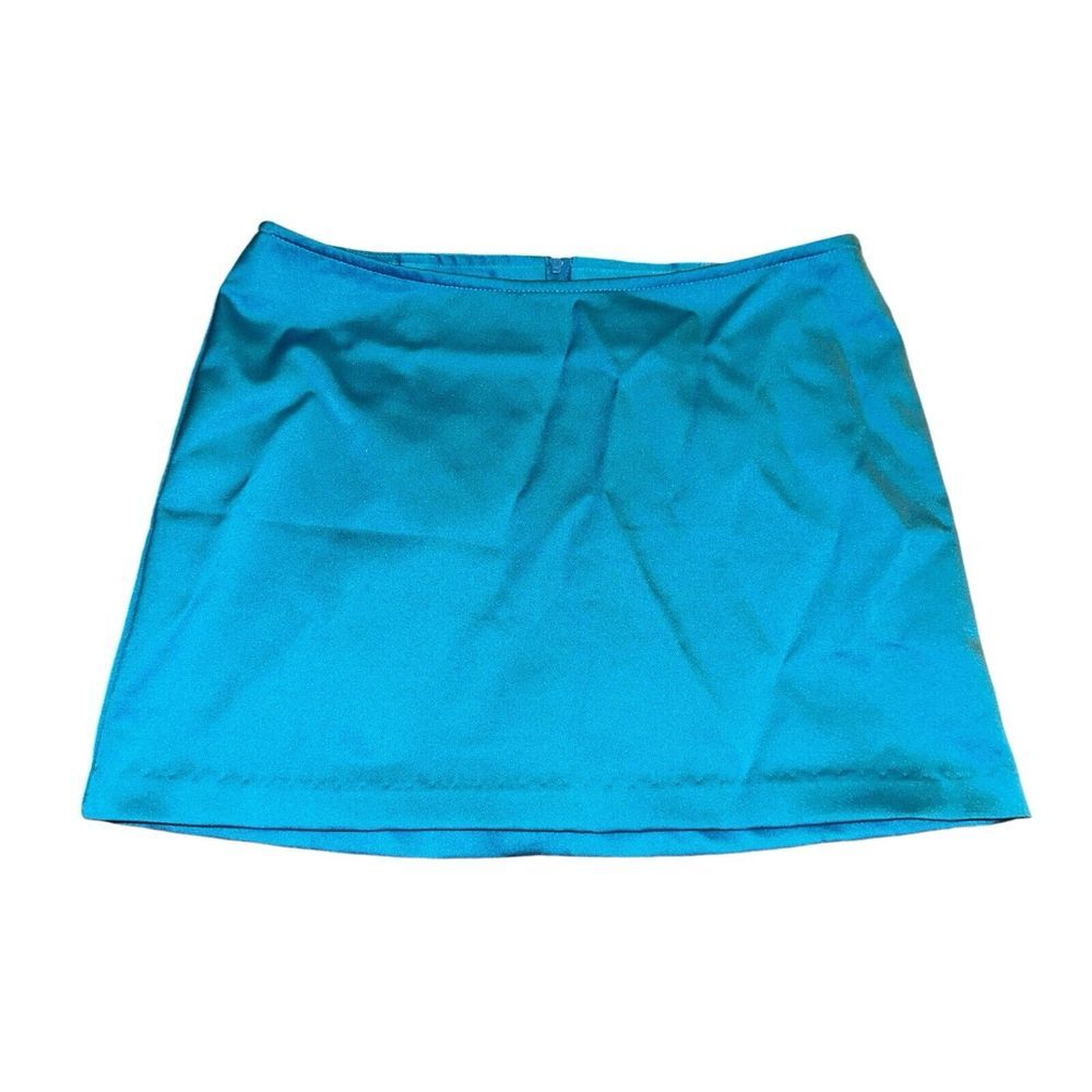 Vtg 90s XOXO Blue Mini Skirt Size 7 Womens